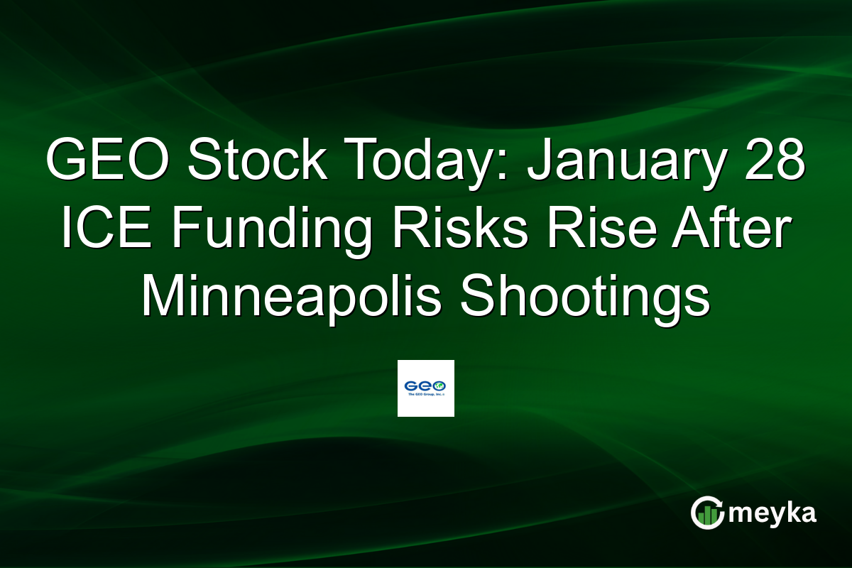 GEO Stock Today: January 28 ICE Funding Risks Rise After Minneapolis Shootings