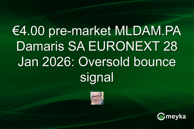 €4.00 pre-market MLDAM.PA Damaris SA EURONEXT 28 Jan 2026: Oversold bounce signal