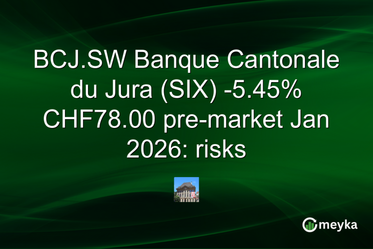 BCJ.SW Banque Cantonale du Jura (SIX) -5.45% CHF78.00 pre-market Jan 2026: risks