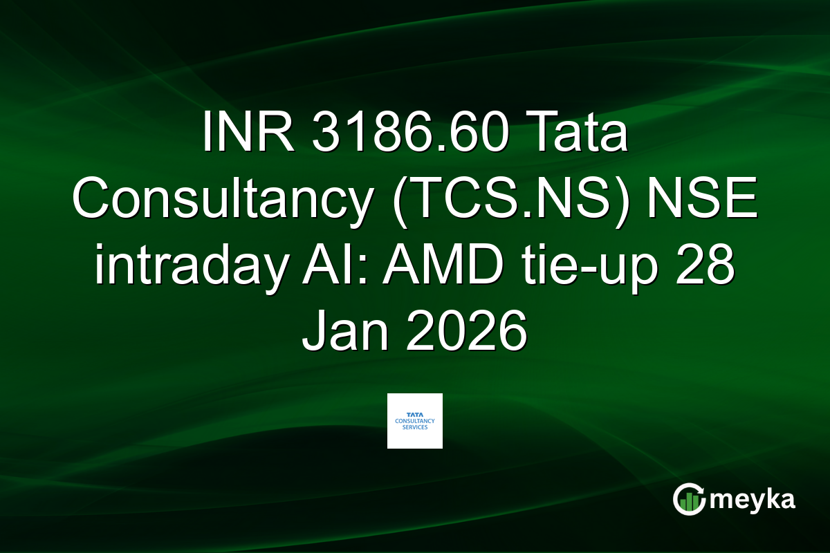 INR 3186.60 Tata Consultancy (TCS.NS) NSE intraday AI: AMD tie-up 28 Jan 2026