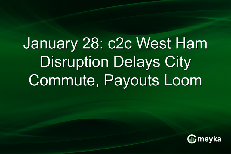 January 28: c2c West Ham Disruption Delays City Commute, Payouts Loom