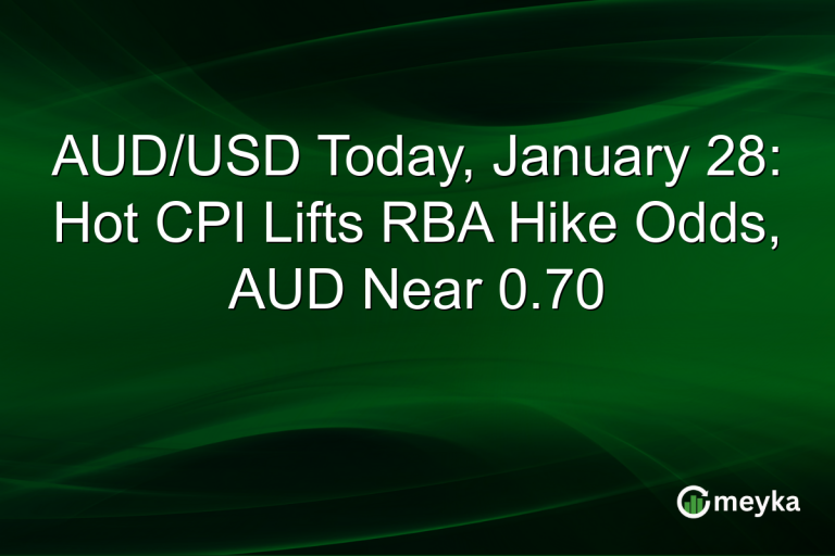 AUD/USD Today, January 28: Hot CPI Lifts RBA Hike Odds, AUD Near 0.70
