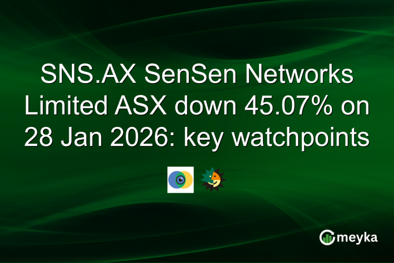 SNS.AX SenSen Networks Limited ASX down 45.07% on 28 Jan 2026: key watchpoints