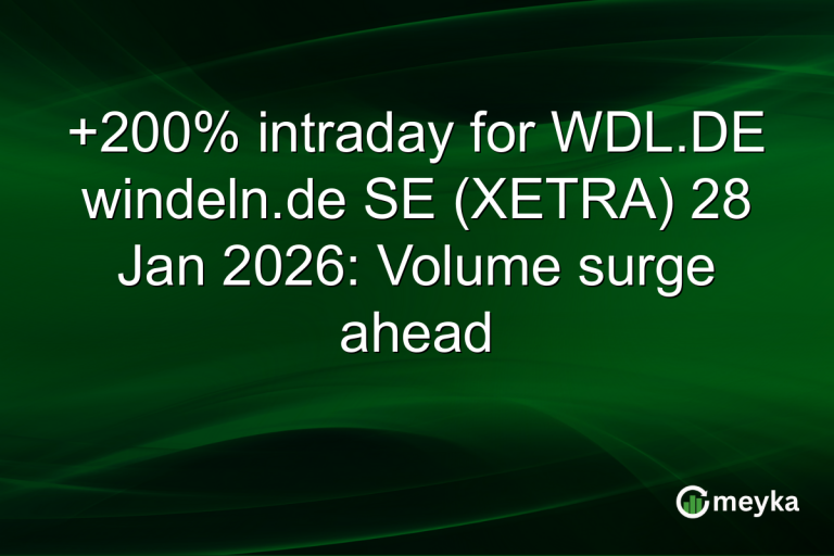 +200% intraday for WDL.DE windeln.de SE (XETRA) 28 Jan 2026: Volume surge ahead
