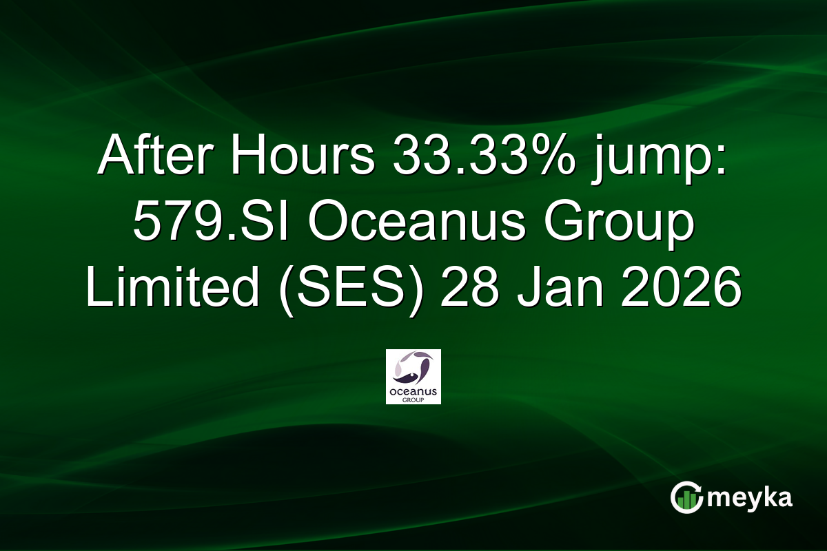 After Hours 33.33% jump: 579.SI Oceanus Group Limited (SES) 28 Jan 2026