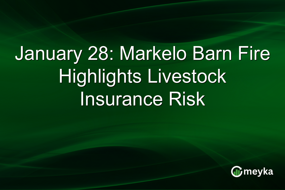January 28: Markelo Barn Fire Highlights Livestock Insurance Risk