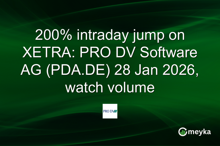 200% intraday jump on XETRA: PRO DV Software AG (PDA.DE) 28 Jan 2026, watch volume