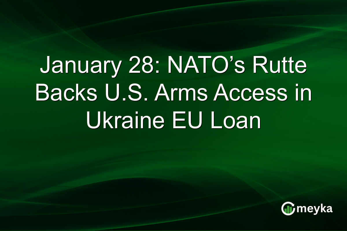 January 28: NATO’s Rutte Backs U.S. Arms Access in Ukraine EU Loan
