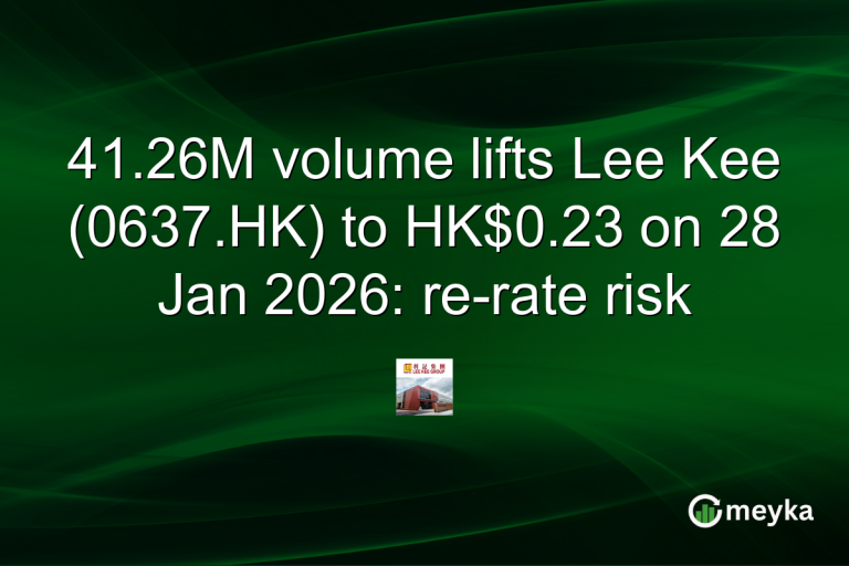 41.26M volume lifts Lee Kee (0637.HK) to HK$0.23 on 28 Jan 2026: re-rate risk