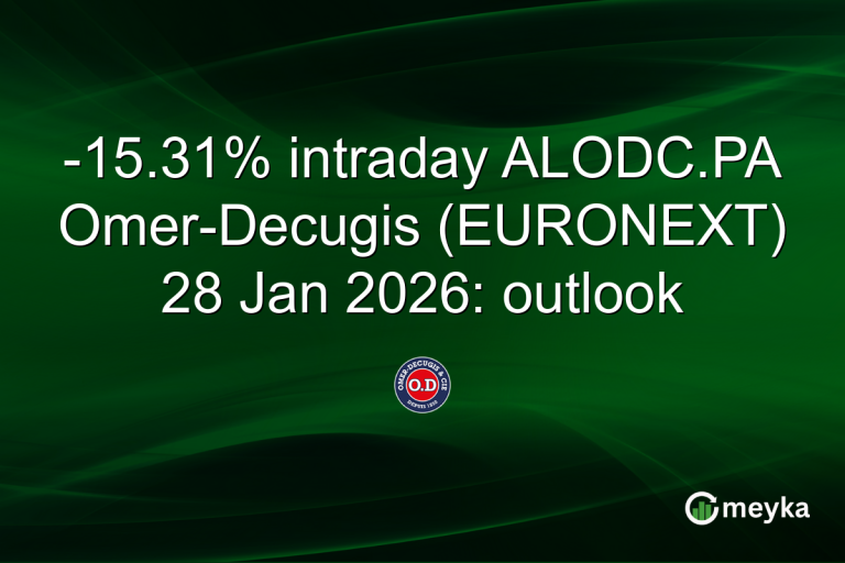-15.31% intraday ALODC.PA Omer-Decugis (EURONEXT) 28 Jan 2026: outlook