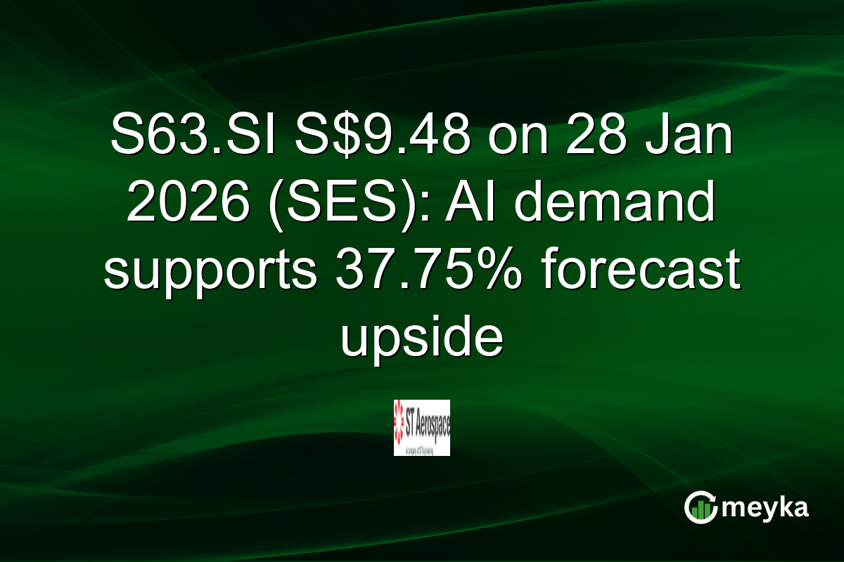 S63.SI S$9.48 on 28 Jan 2026 (SES): AI demand supports 37.75% forecast upside