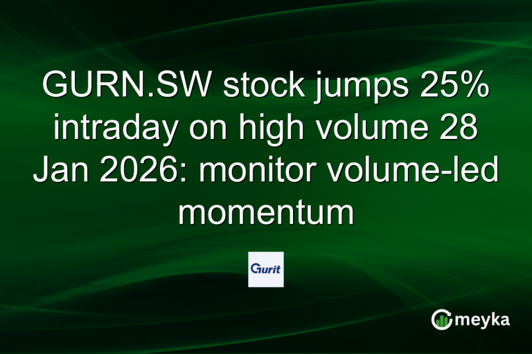 GURN.SW stock jumps 25% intraday on high volume 28 Jan 2026: monitor volume-led momentum