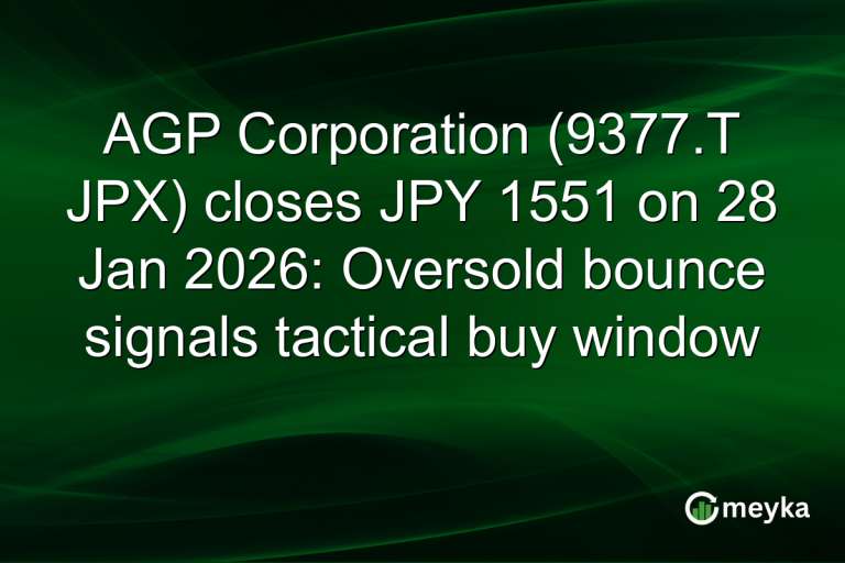 AGP Corporation (9377.T JPX) closes JPY 1551 on 28 Jan 2026: Oversold bounce signals tactical buy window