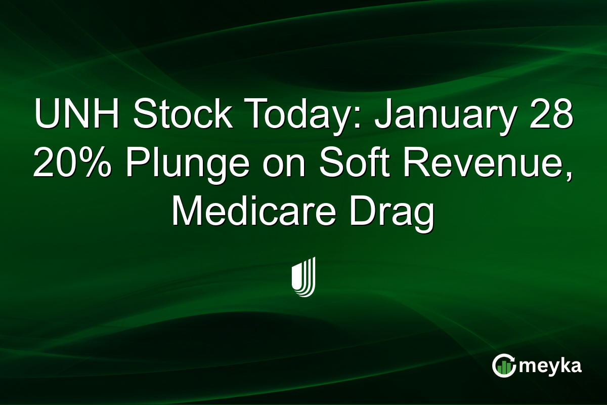 UNH Stock Today: January 28 20% Plunge on Soft Revenue, Medicare Drag