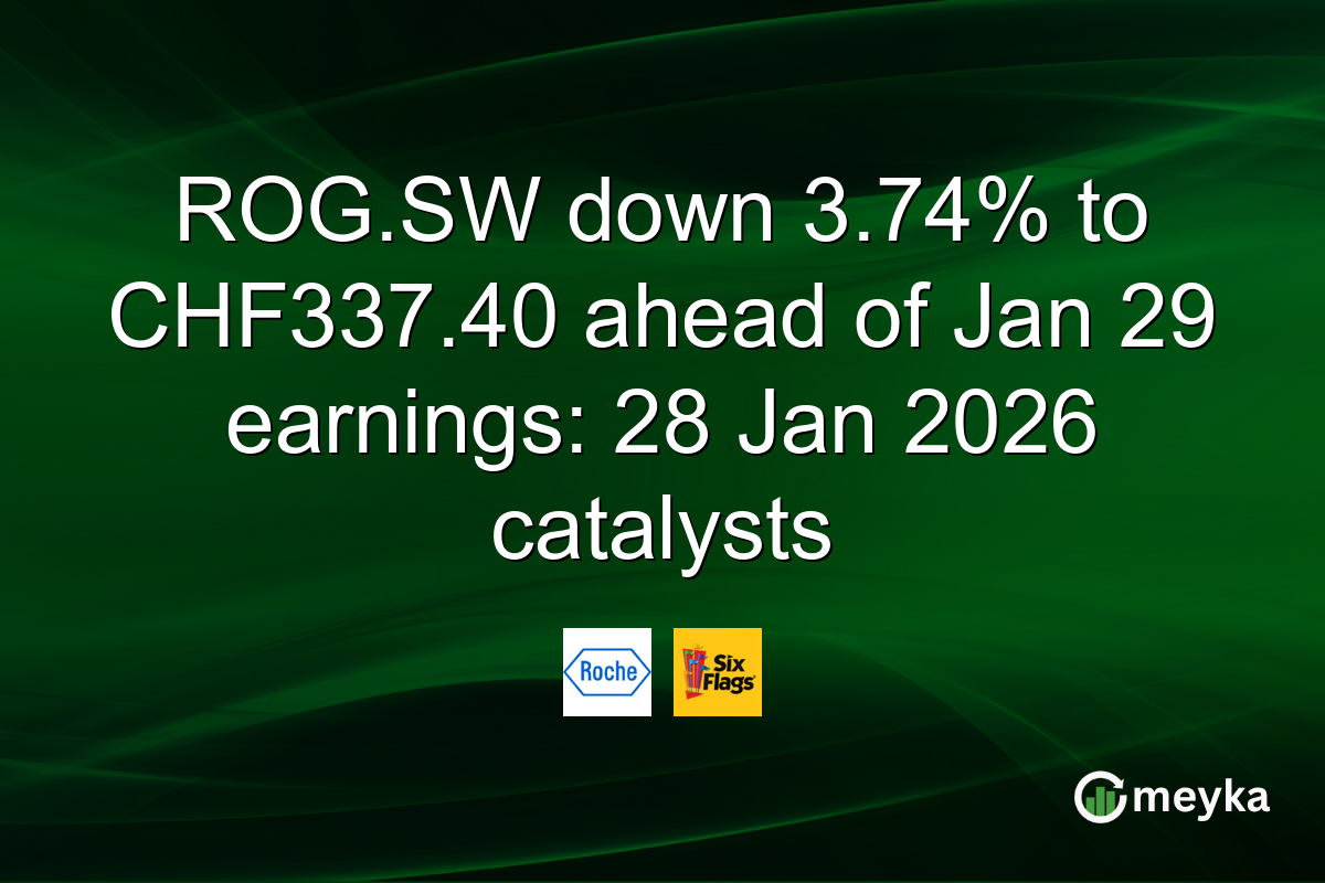 ROG.SW down 3.74% to CHF337.40 ahead of Jan 29 earnings: 28 Jan 2026 catalysts