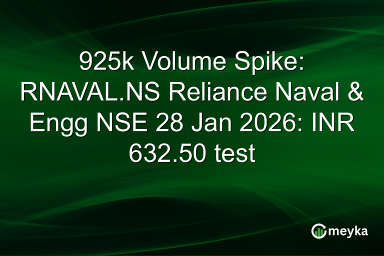 925k Volume Spike: RNAVAL.NS Reliance Naval & Engg NSE 28 Jan 2026: INR 632.50 test