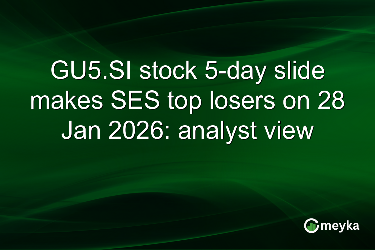 GU5.SI stock 5-day slide makes SES top losers on 28 Jan 2026: analyst view