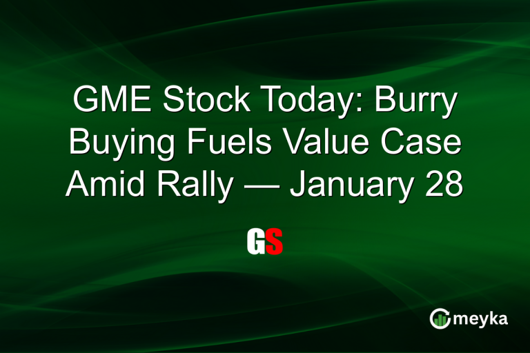 GME Stock Today: Burry Buying Fuels Value Case Amid Rally — January 28