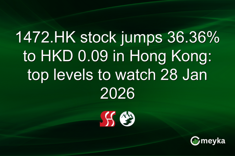 1472.HK stock jumps 36.36% to HKD 0.09 in Hong Kong: top levels to watch 28 Jan 2026