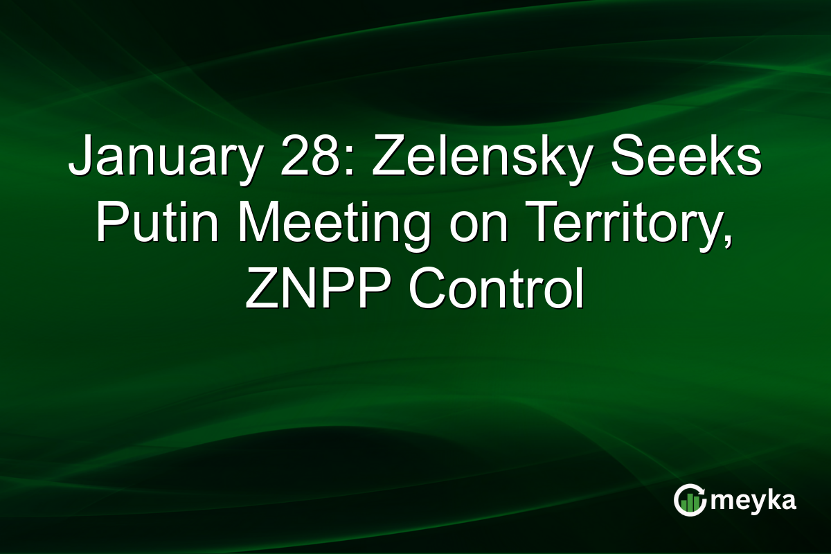January 28: Zelensky Seeks Putin Meeting on Territory, ZNPP Control