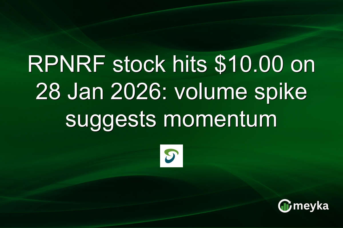 RPNRF stock hits $10.00 on 28 Jan 2026: volume spike suggests momentum