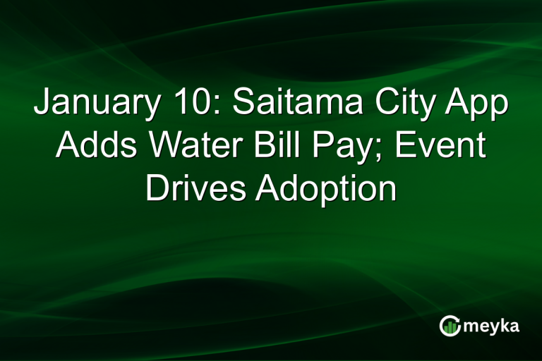January 10: Saitama City App Adds Water Bill Pay; Event Drives Adoption