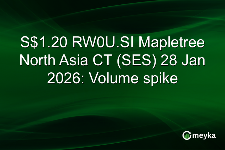 S$1.20 RW0U.SI Mapletree North Asia CT (SES) 28 Jan 2026: Volume spike