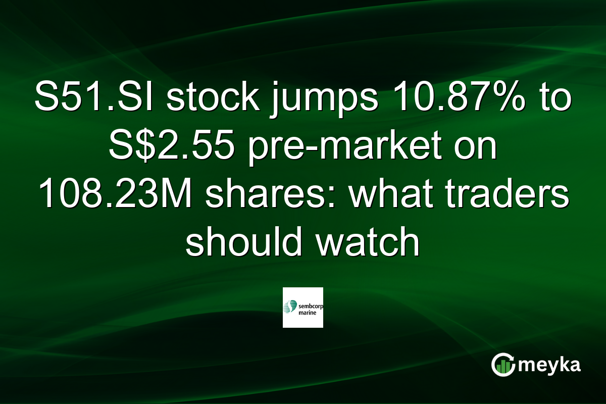 S51.SI stock jumps 10.87% to S$2.55 pre-market on 108.23M shares: what traders should watch
