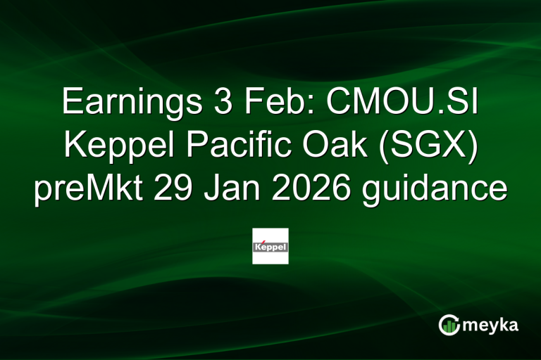 Earnings 3 Feb: CMOU.SI Keppel Pacific Oak (SGX) preMkt 29 Jan 2026 guidance