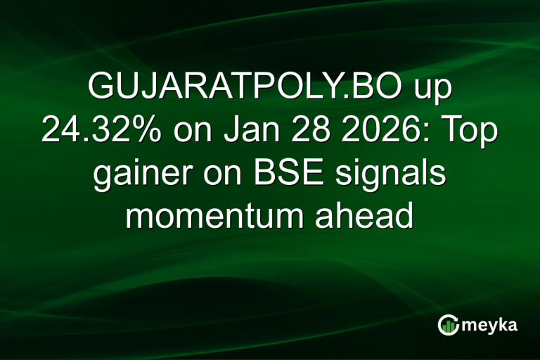 GUJARATPOLY.BO up 24.32% on Jan 28 2026: Top gainer on BSE signals momentum ahead