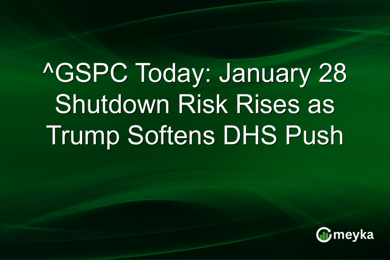 ^GSPC Today: January 28 Shutdown Risk Rises as Trump Softens DHS Push