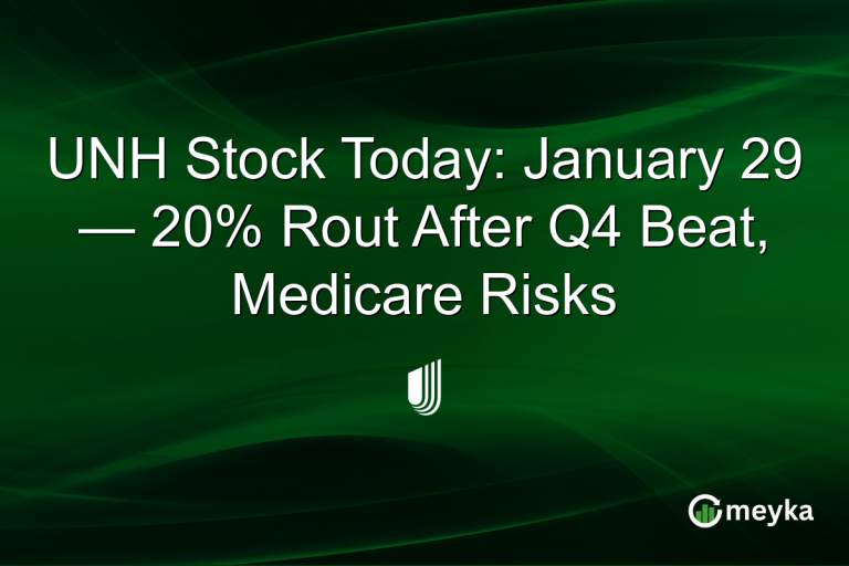 UNH Stock Today: January 29 — 20% Rout After Q4 Beat, Medicare Risks