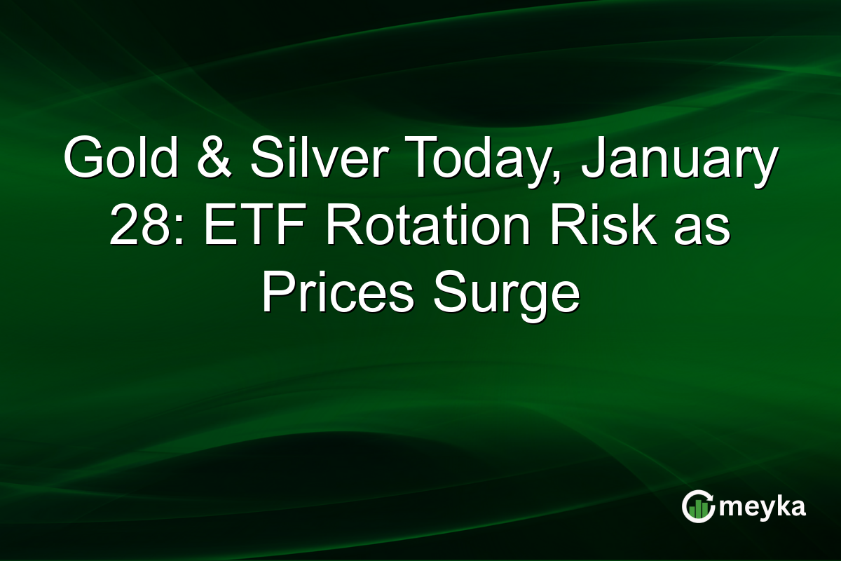 Gold & Silver Today, January 28: ETF Rotation Risk as Prices Surge