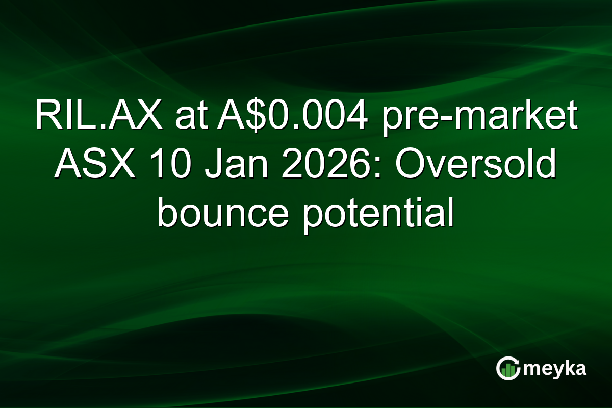 RIL.AX at A$0.004 pre-market ASX 10 Jan 2026: Oversold bounce potential