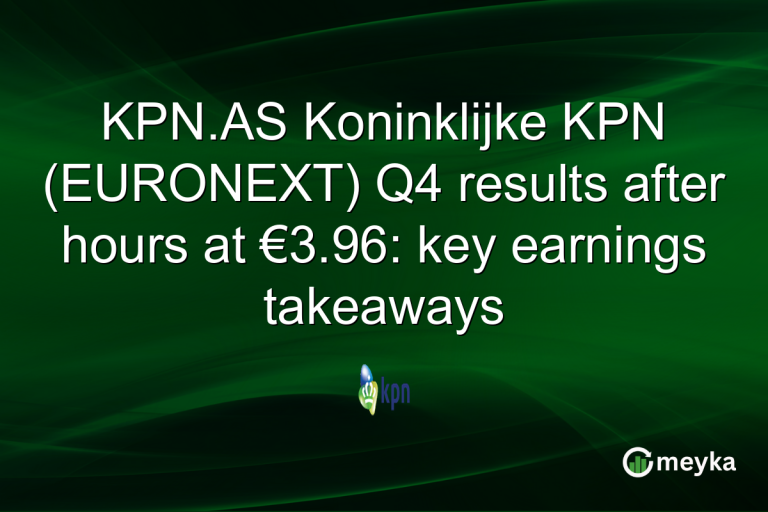 KPN.AS Koninklijke KPN (EURONEXT) Q4 results after hours at €3.96: key earnings takeaways