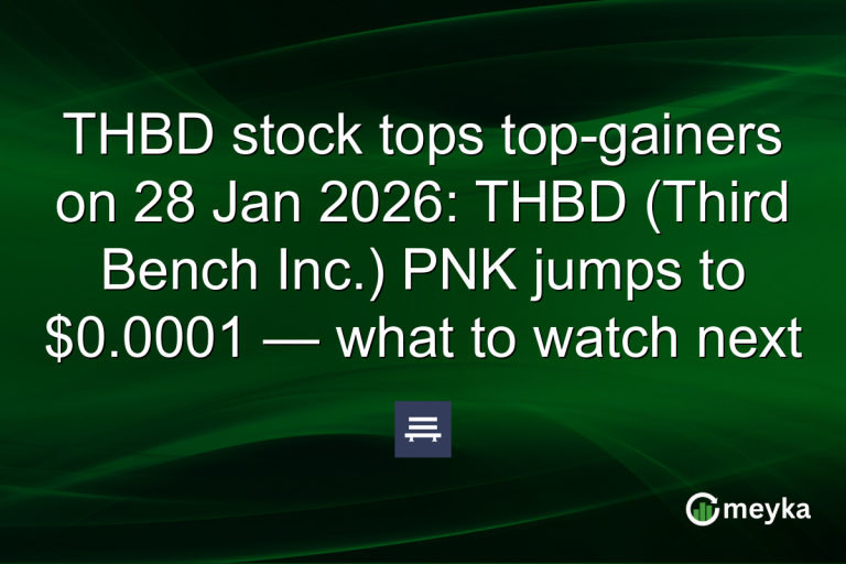 THBD stock tops top-gainers on 28 Jan 2026: THBD (Third Bench Inc.) PNK jumps to $0.0001 — what to watch next