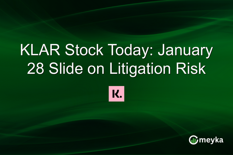 KLAR Stock Today: January 28 Slide on Litigation Risk