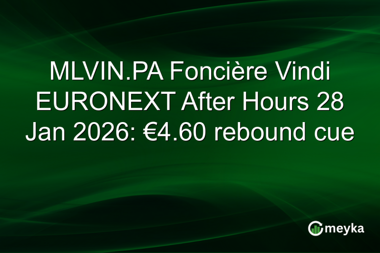 MLVIN.PA Foncière Vindi EURONEXT After Hours 28 Jan 2026: €4.60 rebound cue