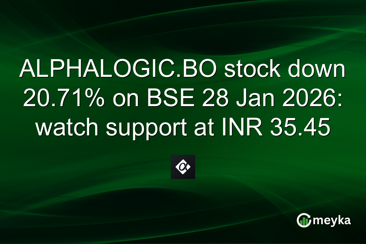 ALPHALOGIC.BO stock down 20.71% on BSE 28 Jan 2026: watch support at INR 35.45