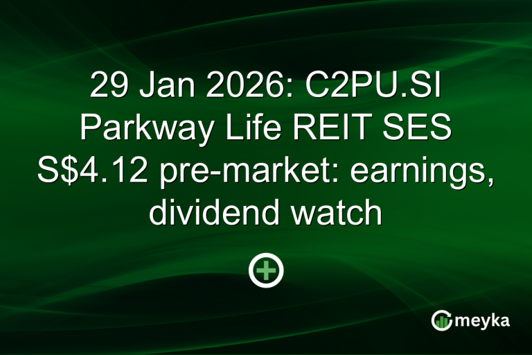 29 Jan 2026: C2PU.SI Parkway Life REIT SES S$4.12 pre-market: earnings, dividend watch