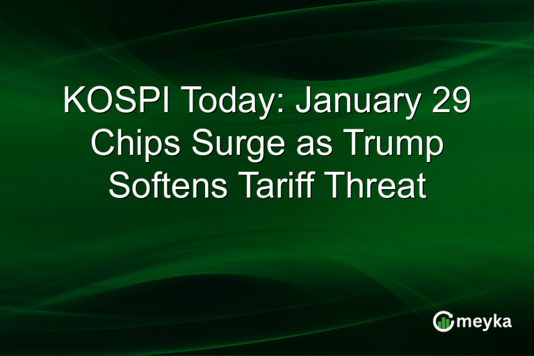 KOSPI Today: January 29 Chips Surge as Trump Softens Tariff Threat