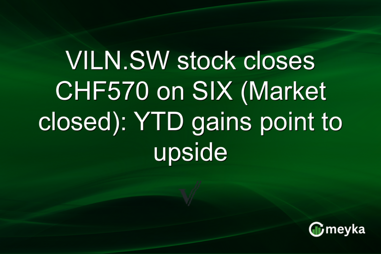 VILN.SW stock closes CHF570 on SIX (Market closed): YTD gains point to upside