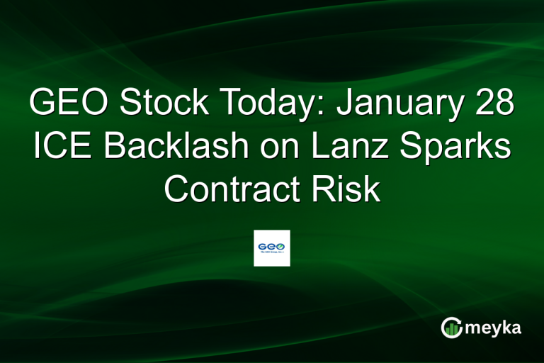 GEO Stock Today: January 28 ICE Backlash on Lanz Sparks Contract Risk