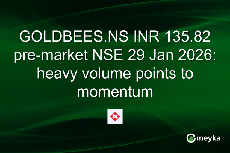 GOLDBEES.NS INR 135.82 pre-market NSE 29 Jan 2026: heavy volume points to momentum