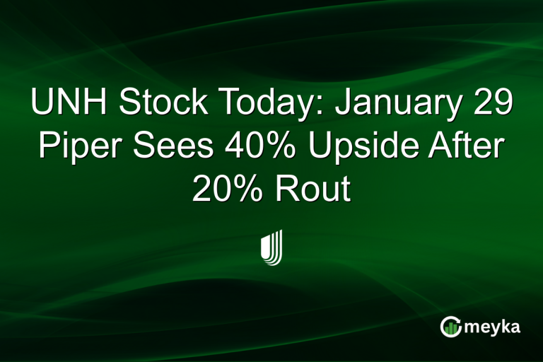 UNH Stock Today: January 29 Piper Sees 40% Upside After 20% Rout