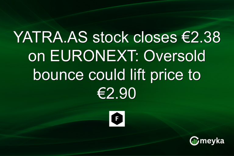 YATRA.AS stock closes €2.38 on EURONEXT: Oversold bounce could lift price to €2.90