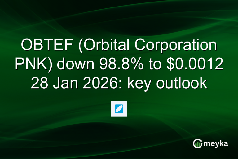 OBTEF (Orbital Corporation PNK) down 98.8% to $0.0012 28 Jan 2026: key outlook