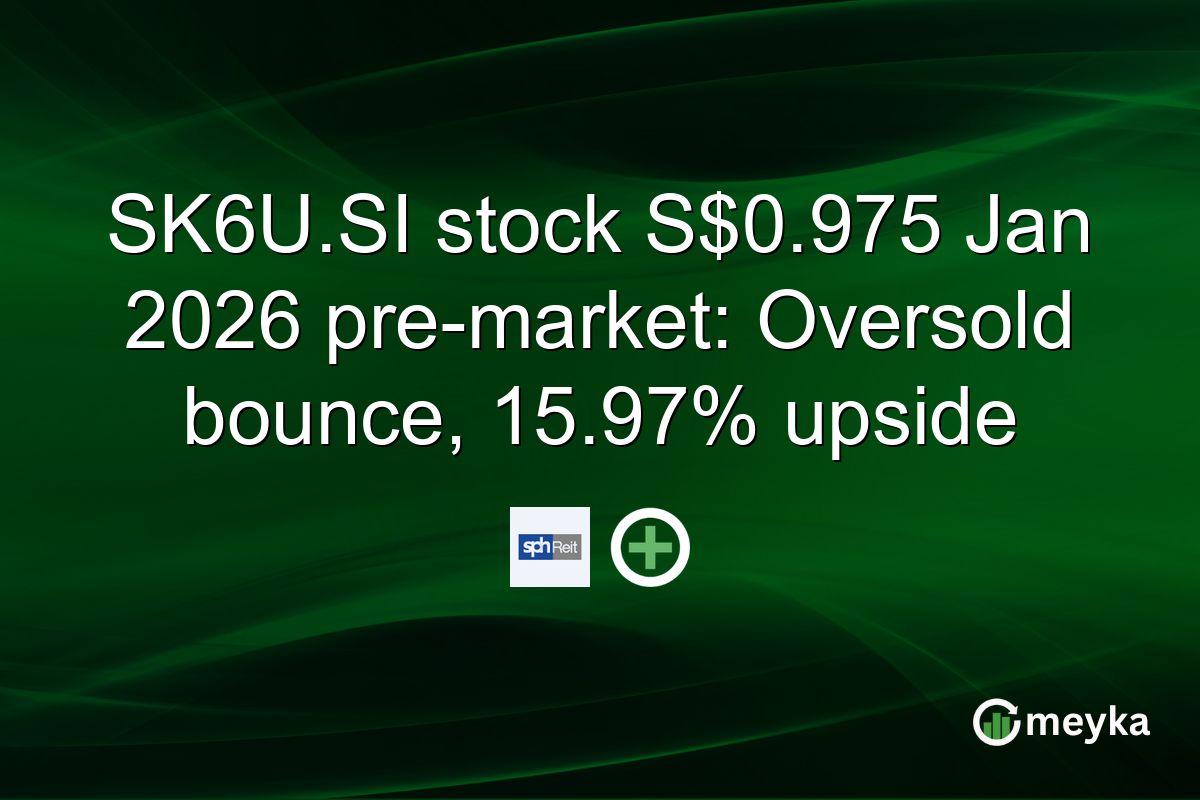SK6U.SI stock S$0.975 Jan 2026 pre-market: Oversold bounce, 15.97% upside