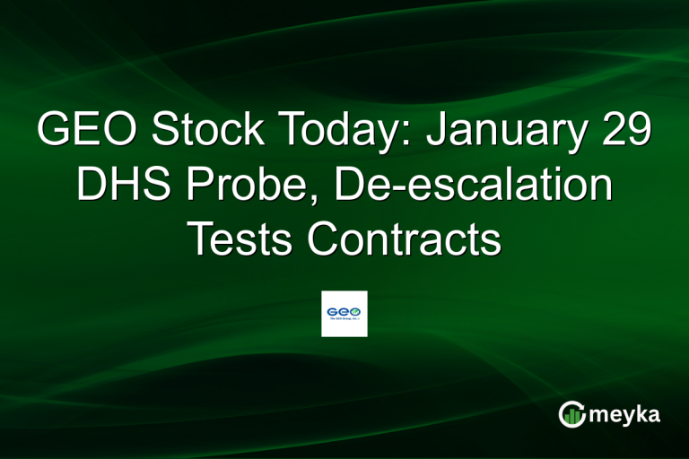 GEO Stock Today: January 29 DHS Probe, De-escalation Tests Contracts