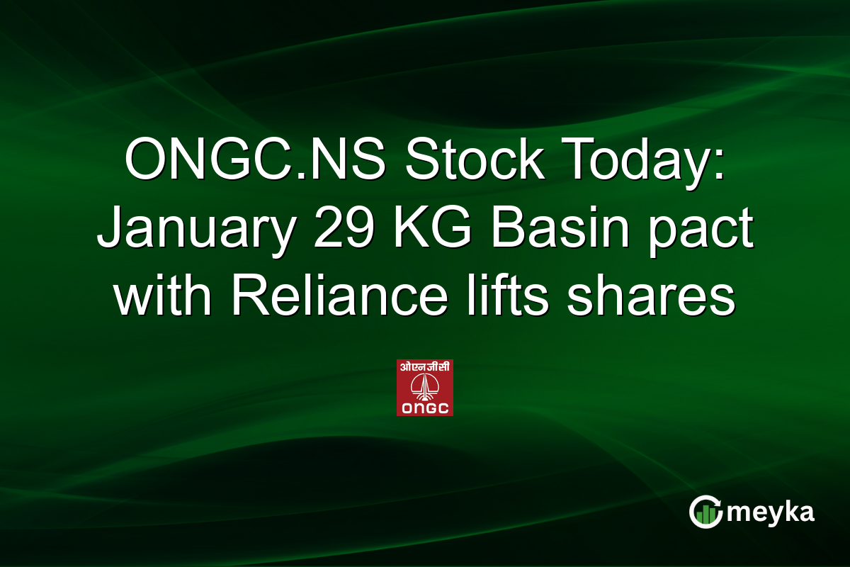ONGC.NS Stock Today: January 29 KG Basin pact with Reliance lifts shares